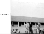 "Hurry up and wait to go home": GIs at a military base in the CBI lined up waiting to return to the US after the war.  Image provided by Michael J. O'Brien.