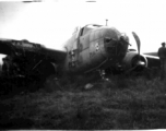 12th Air Service Group mechanics salvage what they can from crashed B-25 in China during WWII.