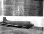 A C-47 transport hard on the ground in the CBI during WWII.