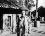 GI hanging out on the street at an American in the China, most likely at Yangkai. During WWII.