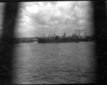 Ships in the port of Ceylon during WWII.