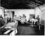 Photo lab at Yangkai, APO 212, during WWII, likely in 1945.