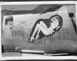 B-24 "Innocent Infant," serial  #44-49649, in CBI during WWII.