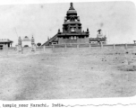 A temple near Karachi, India, during WWII.