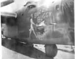 B-24 "BUZZ-Z BUGGY," in the CBI during WWII.  "B-24s in my squadron."