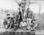 American flyers out exploring and hunting at Chanyi (Zhanyi), December, 1944, during WWII.