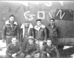Crew poses with F-7 "Easy Goin'" during WWII.