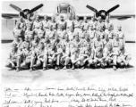 Flight group of 24th Mapping Squadron at APO 690, Gushkara, India.  With B-24/F-7.