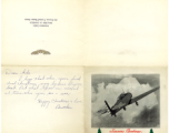 Christmas letter from aviation cadet Walter G. Daniels during WWII.