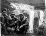 GIs in front of Huangguoshu Waterfall in Guizhou province, China, during WWII>
