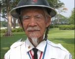 Filipino World War II veteran and survivor of the Bataan death march Wenceslao Rodriguez, taken on Memorial Day 2006.  Photo by Dave Dwiggins.