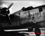 A B-24 named 'Miss Behaving' in the CBI.
