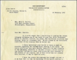 Killed in Action (KIA) letter to the family of Walter G. Daniels.