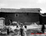 Adobe brick village homes in Yunnan during WWII.