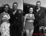 A very lucky Kenneth R. Williams with celebrities, including Jinx Falkenburg (left), and Betty Yeaton (right).