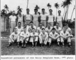 Personnel of Bally Seaplane Base, 7th Photo Tech Squadron, Calcutta, during WWII.  Image from J. J. O'Brien.