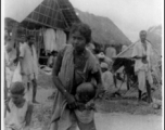 A woman and child in India during WWII.  Local images provided to Ex-CBI Roundup by "P. Noel" showing local people and scenes around Misamari, India.   In the CBI during WWII. 
