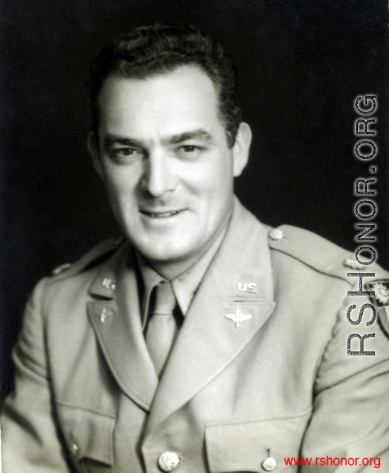 Captain Wilson P. Porch.  Served in CBI Theater as Technical Inspector for Aircraft, 61st Air Service Group, for several years. 