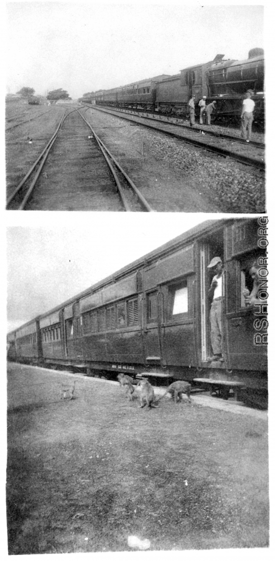 Railroad curiosities in India as seen by men of the 2005th Ordnance Maintenance Company during WWII.