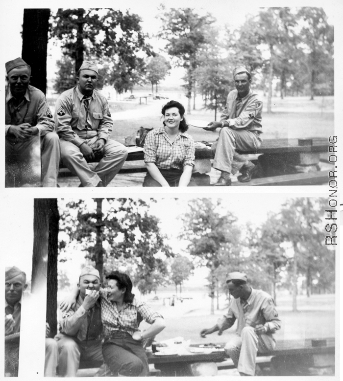 2005th Ordnance men in training in Mississippi, on a picnic, and the town of Jackson, Mississippi. June 1943.