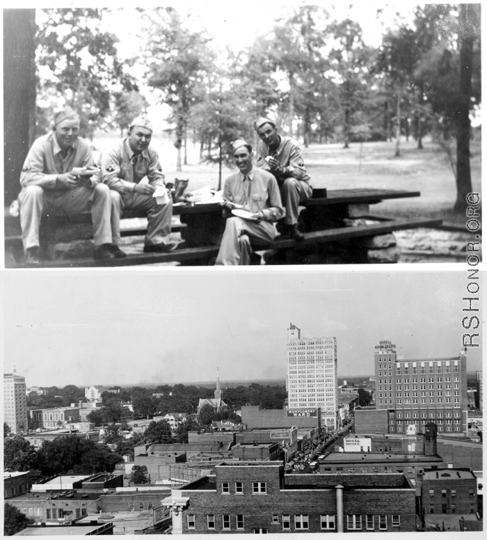 2005th Ordnance men in training in Mississippi, on a picnic, and the town of Jackson, Mississippi. June 1943.