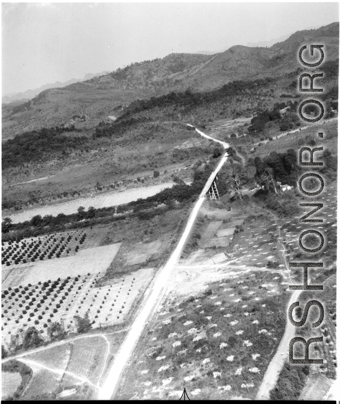 Bombing of small road bridge in either SW China (esp. Guangxi), or Burma, or French Indochina during WWII.