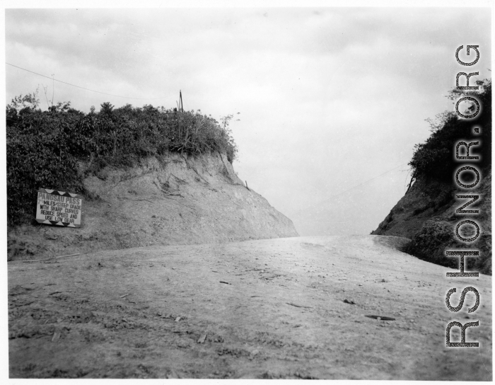 Pangsau Pass on Burma Road.  During WWII.  797th Engineer Forestry Company.