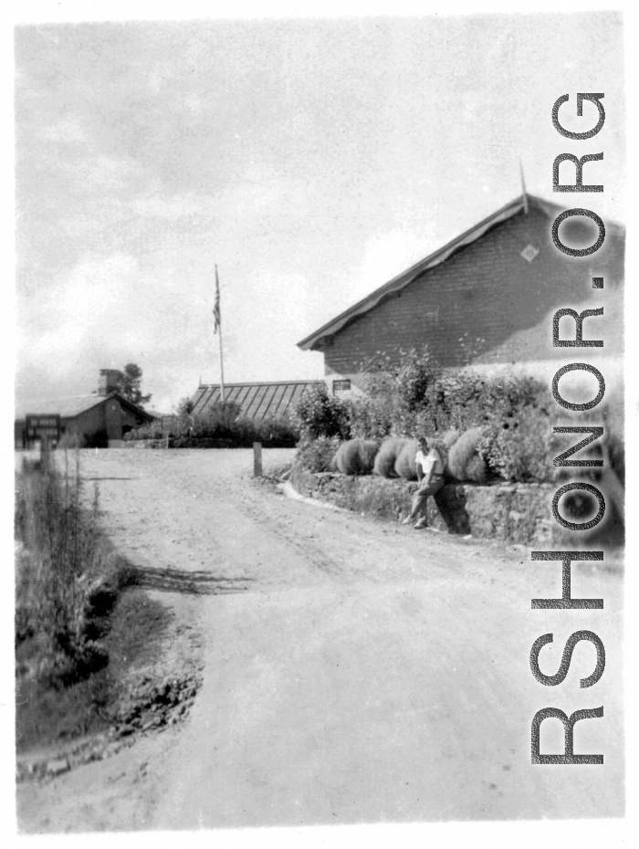 Hostels and offices at the American military Darjeeling Rest Camp, Darjeeling, India, during WWII.