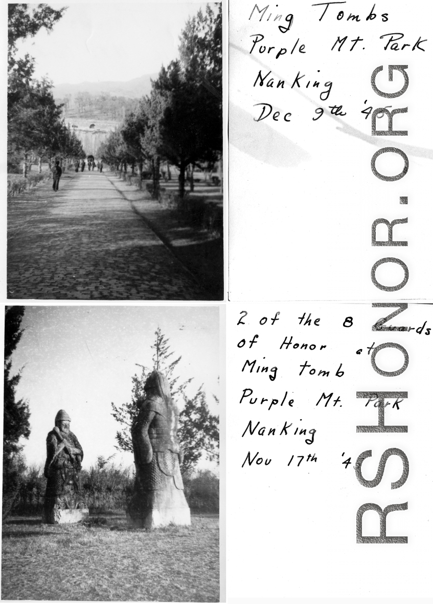 Ming Tombs At Purple Mt. Park, China, November, 1945.