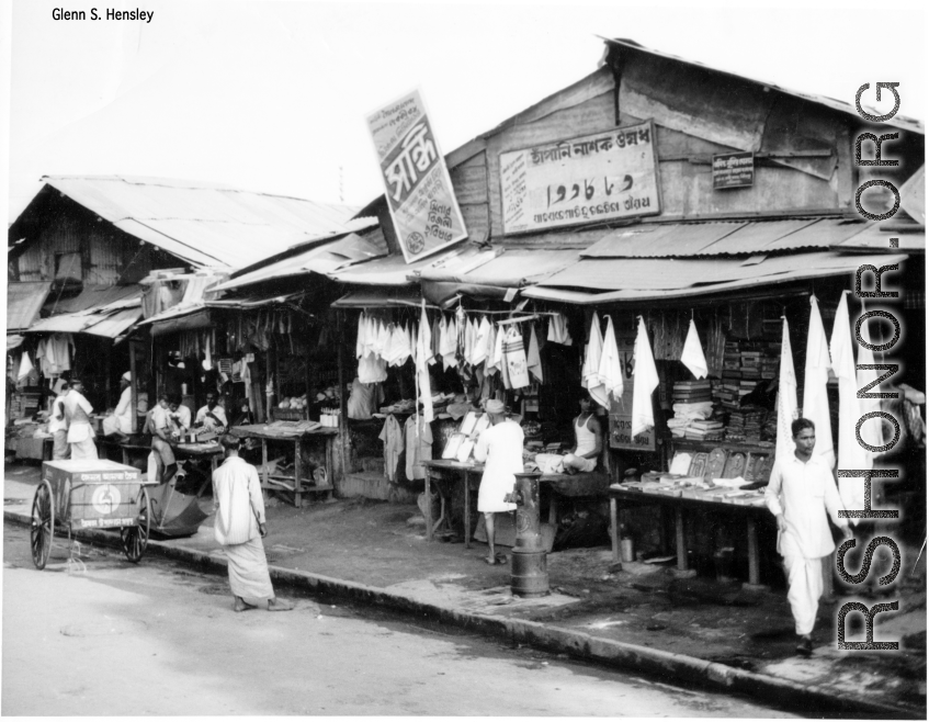 Shops In India during WWII.