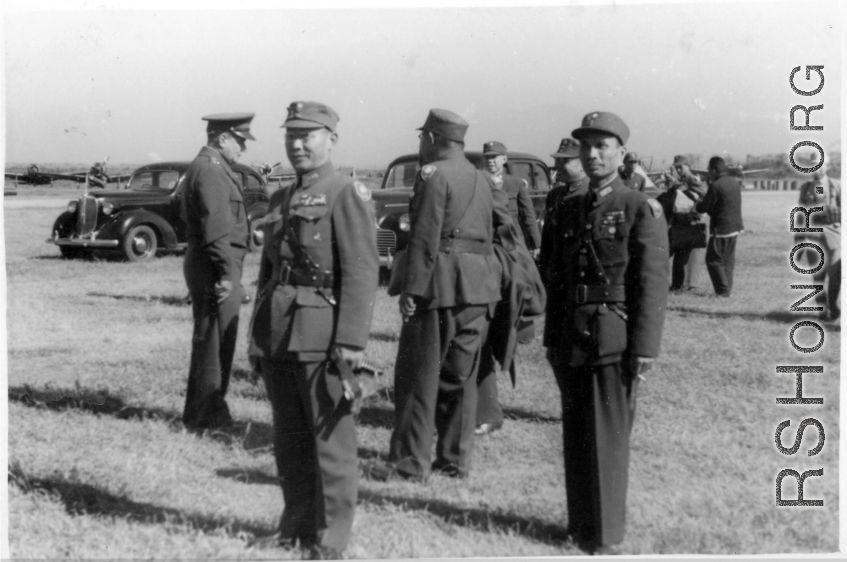 Chinese KMT officers in the CBI during WWII.