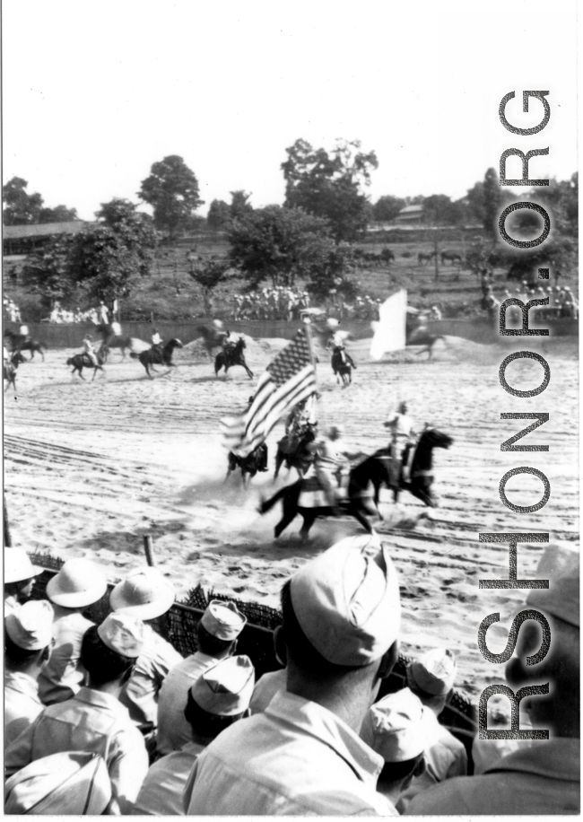 A GI rodeo in Ramgarh, India: A performance of horsemanship and skill in the CBI during WWII.