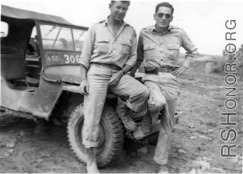 "This Is Lt. Sohl And Lt. Chaves, Two Of The 396th's Great Engineering Officers."