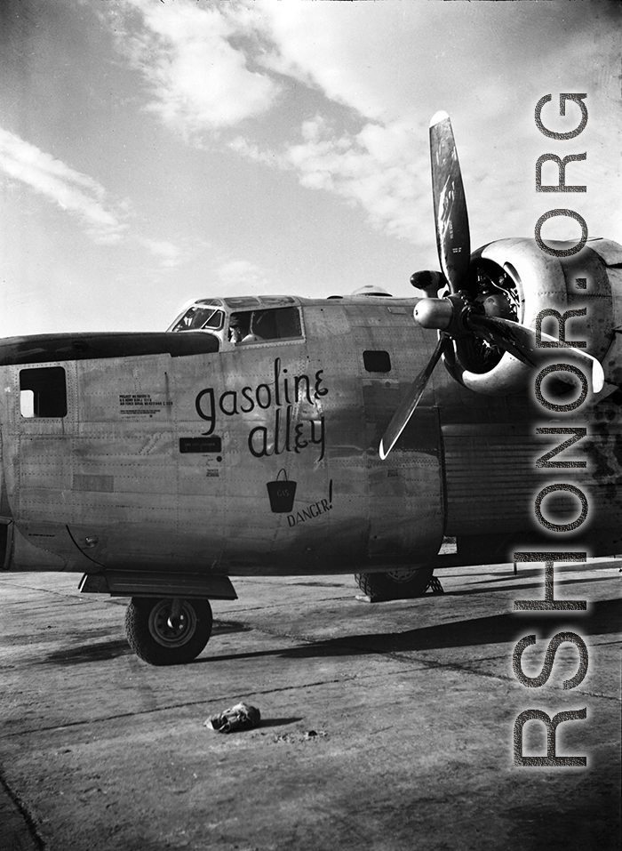 A C-109 conversion of a B-24J named 'Gasoline Alley' in the CBI, serial #4251649.