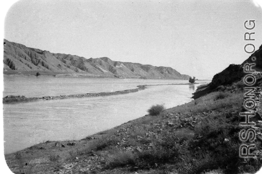 Probably the Yellow River, during WWII. Edward Gable served in northern China.