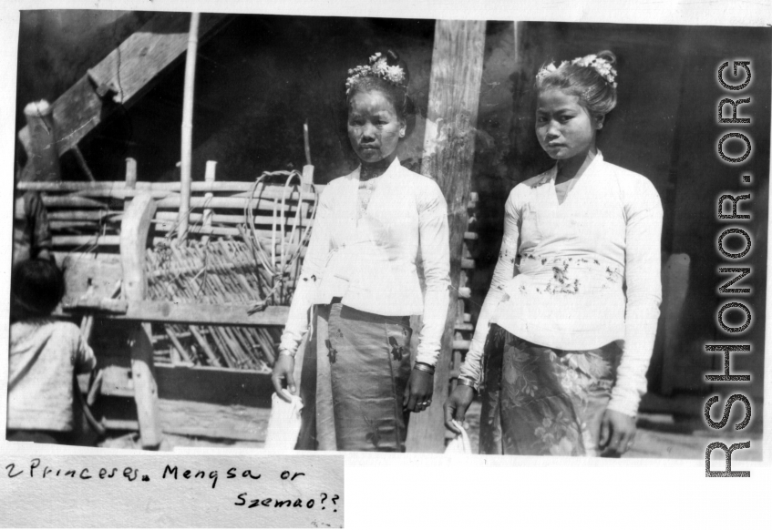 "Shan Princesses" in Mengsa or Szemao during WWII.