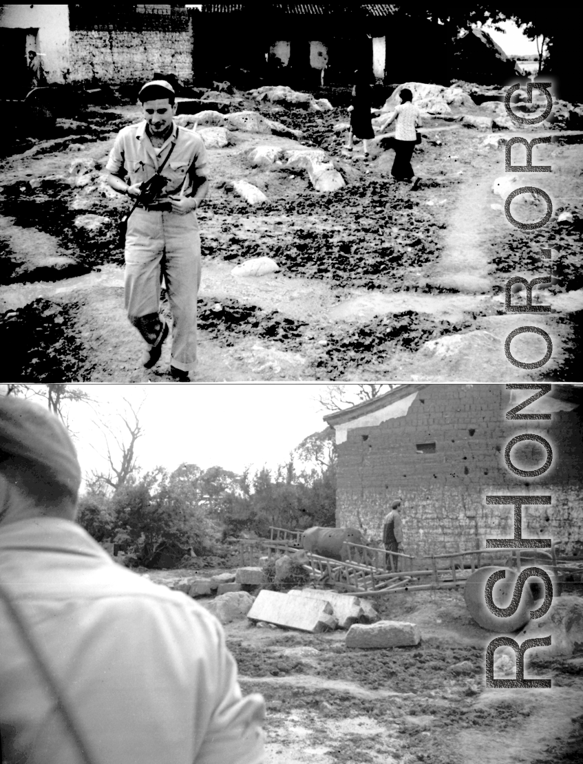 GIs check out a village in SW China during WWII.