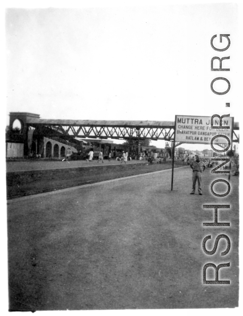 Muttra (Mathura) rail junction in India during WWII.