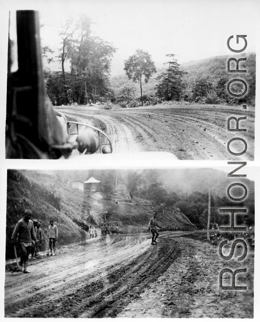 Views of Burma road by GI of 2005th Ordnance.