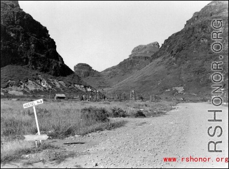 Hostel #6 at Guilin air base during WWII.  From the collection of Hal Geer.