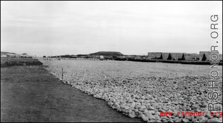 American air base construction in China during WWII.