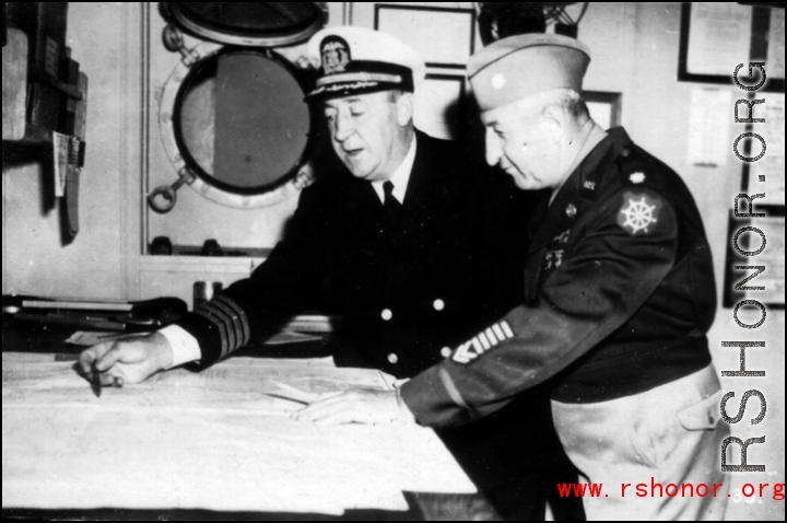 Officers on ship on the way back to the US after the war. The ship is probably the SS Marine Raven.