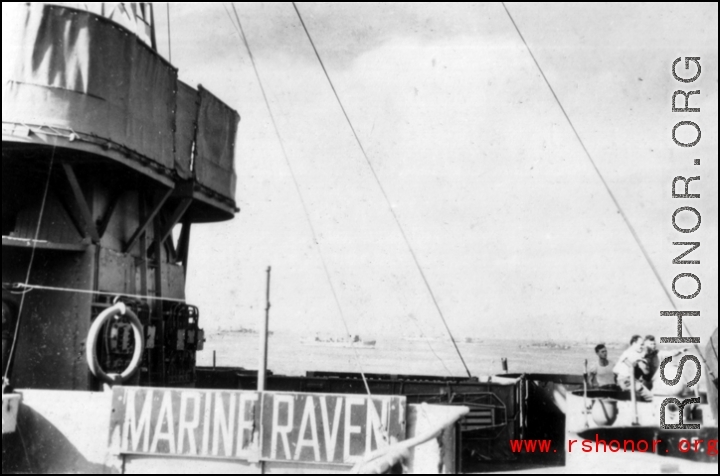 GIs on SS Marine Raven on the way back to the US after the war.