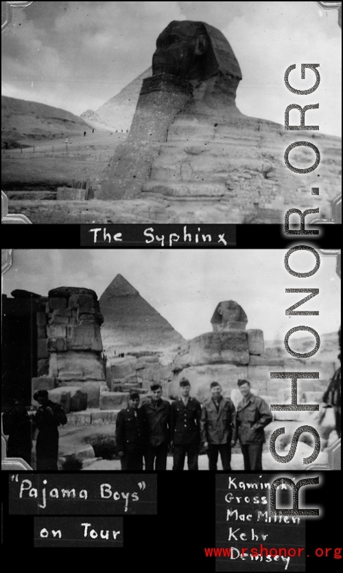 The Sphinx in Egypt.   Kaminski, Gross, MacMillen, Kehr, and Demsey.