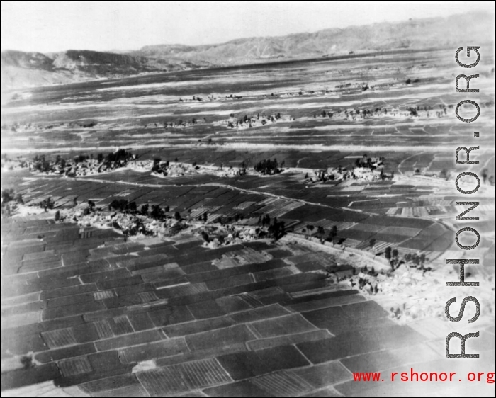 The countryside from the air in the CBI.