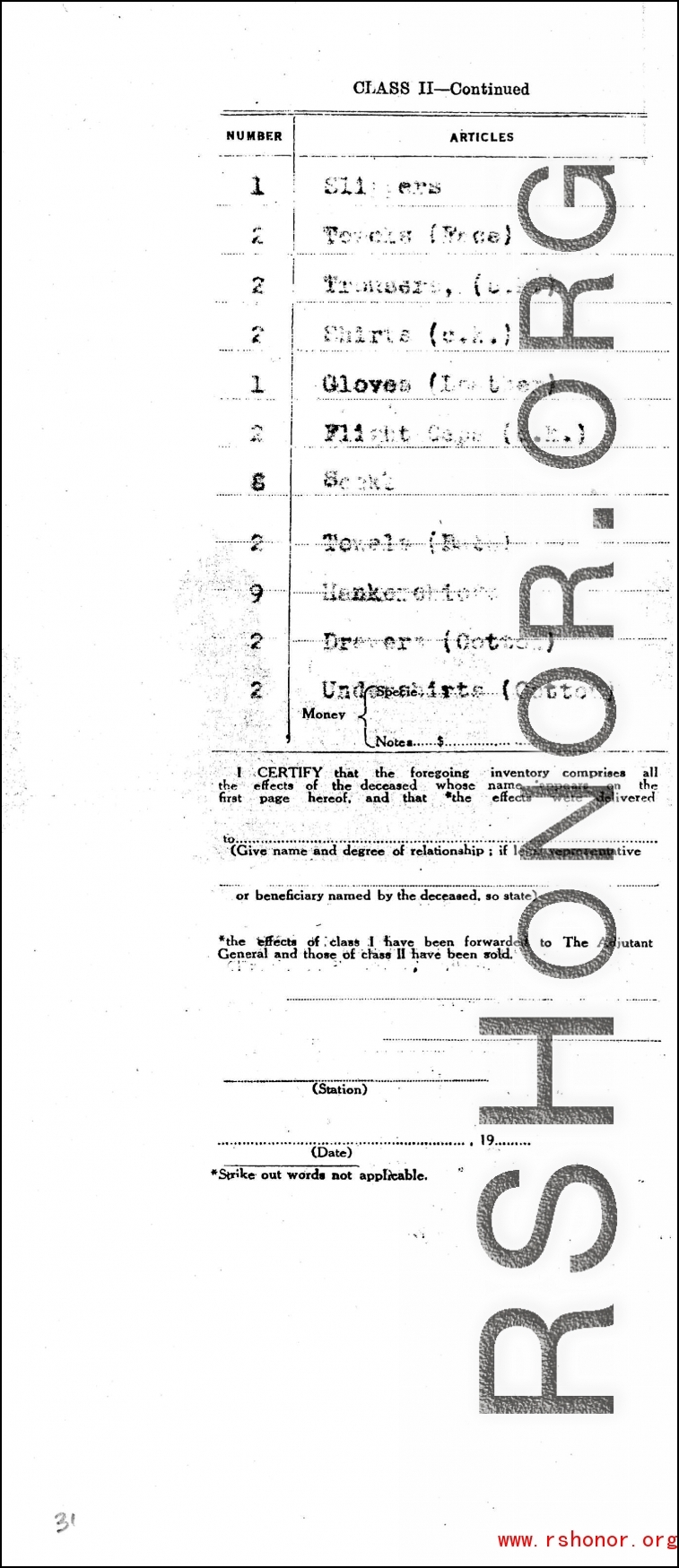 Individual Deceased Personnel File (IDPF) for Albert L. Haynes, MIA, China.