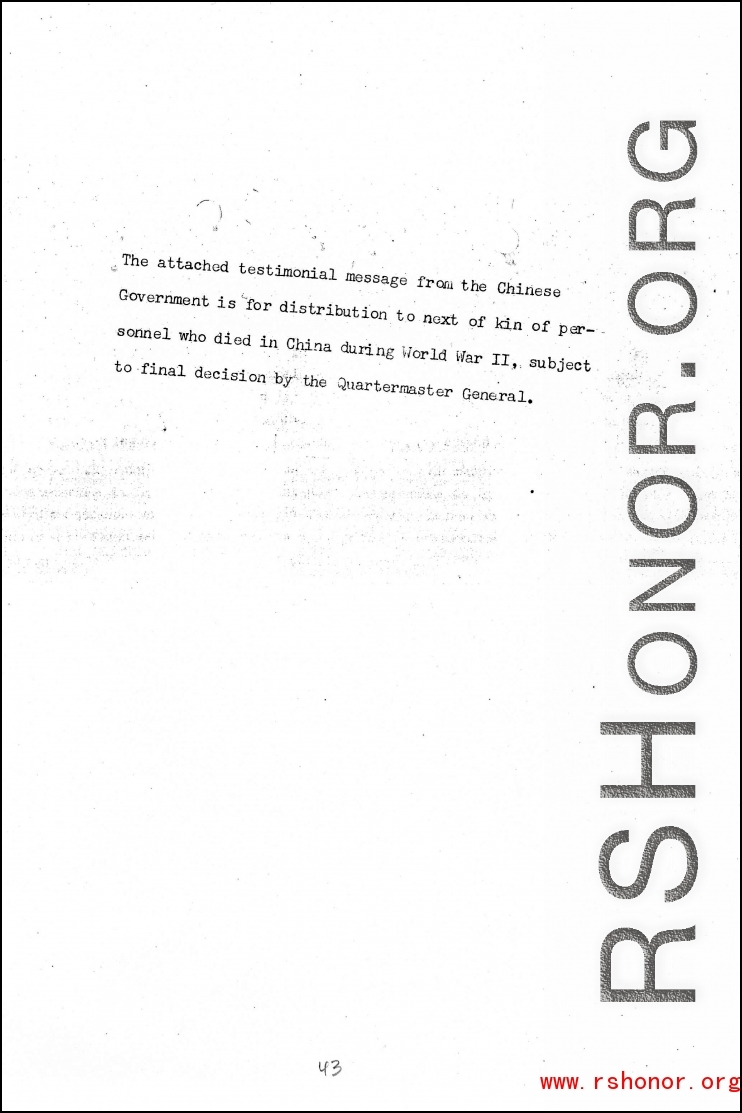 Individual Deceased Personnel File (IDPF) for Albert L. Haynes, MIA, China.