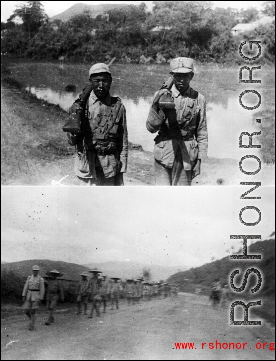 Nationalist Chinese soldiers in SW China during WWII.