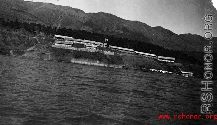 Camp Schiel rest station in Yunnan province.  Photo from the collection of Rex B. Gouger, member of the 76th Fighter Squadron, 23rd Fighter Group.