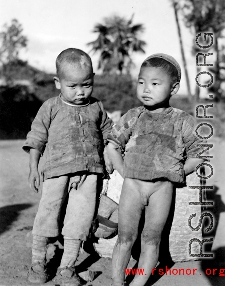 Local kids in China.